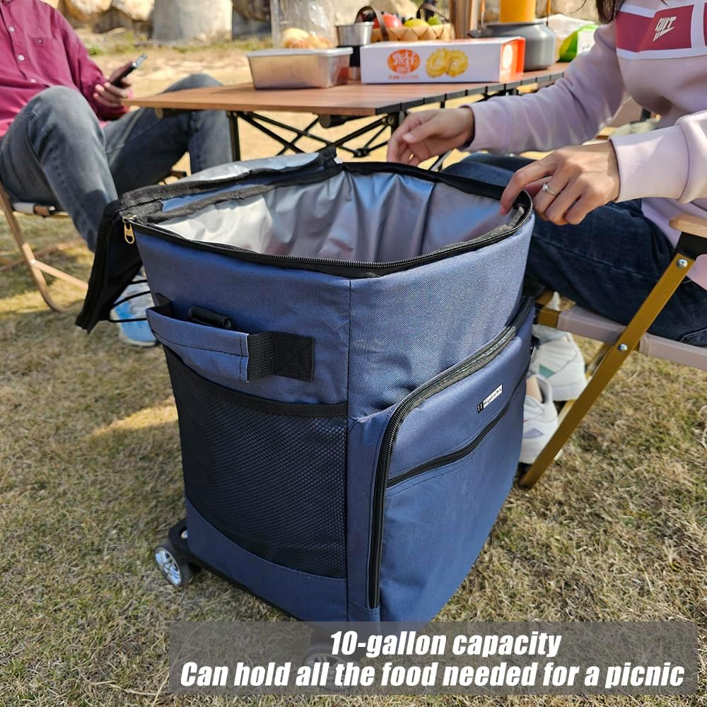 Borsa Frigo Trolley Pieghevole 40 Litri - immagine 3