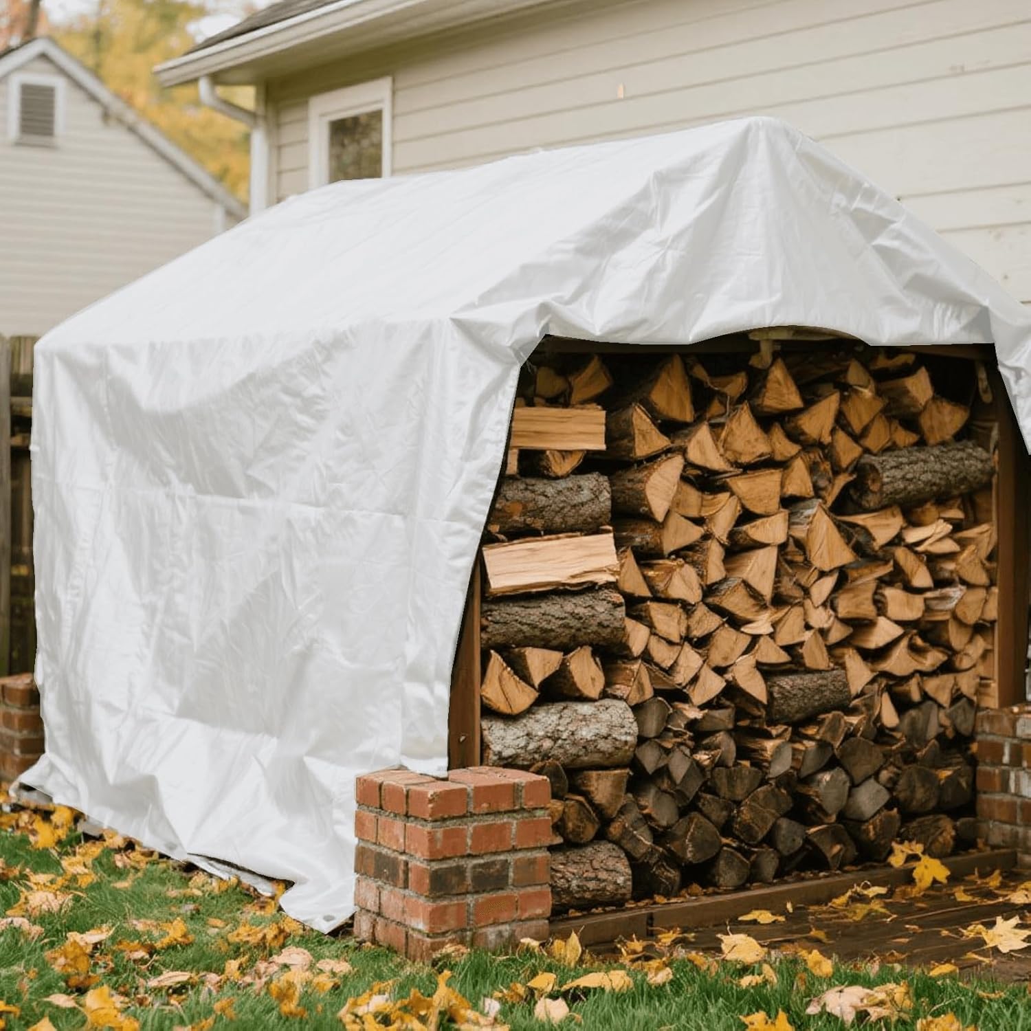 Telo Impermeabile Esterno in Polietilene 6x12m, Bianco - immagine 5