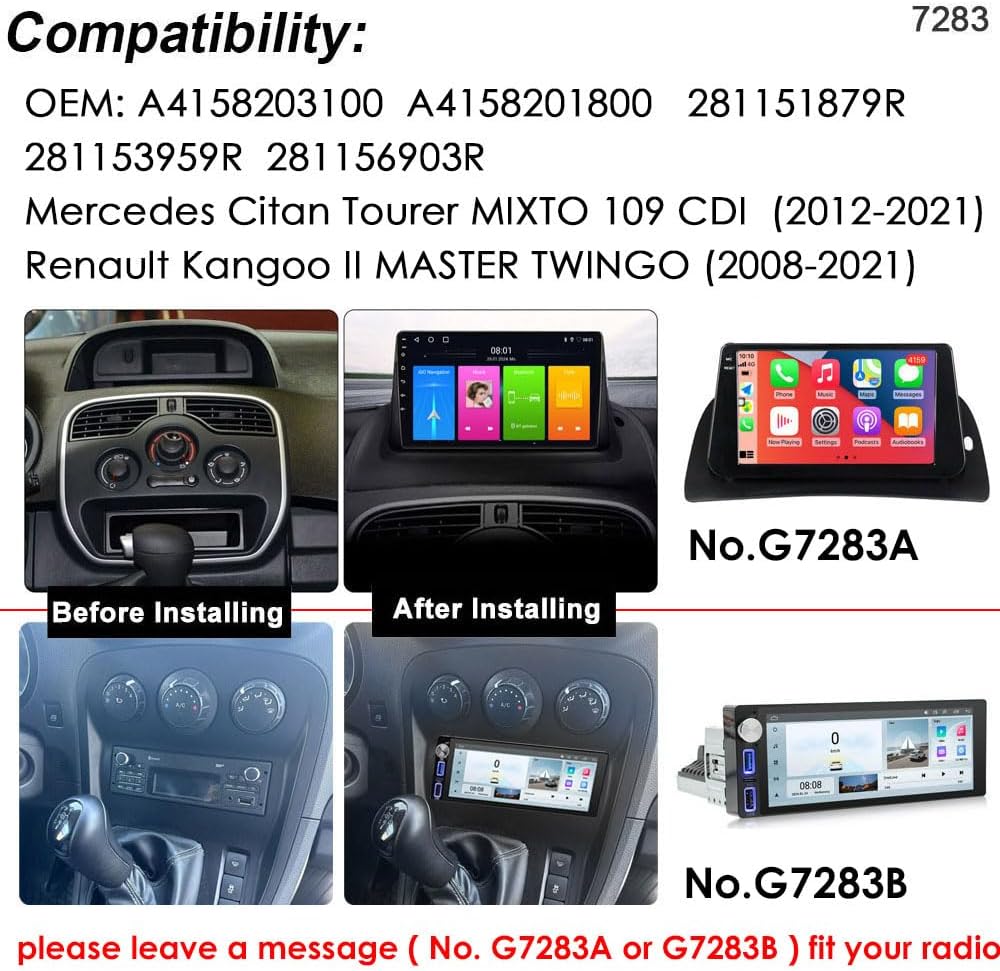 Navigatore GPS HD Autoradio con CarPlay e Android - immagine 1
