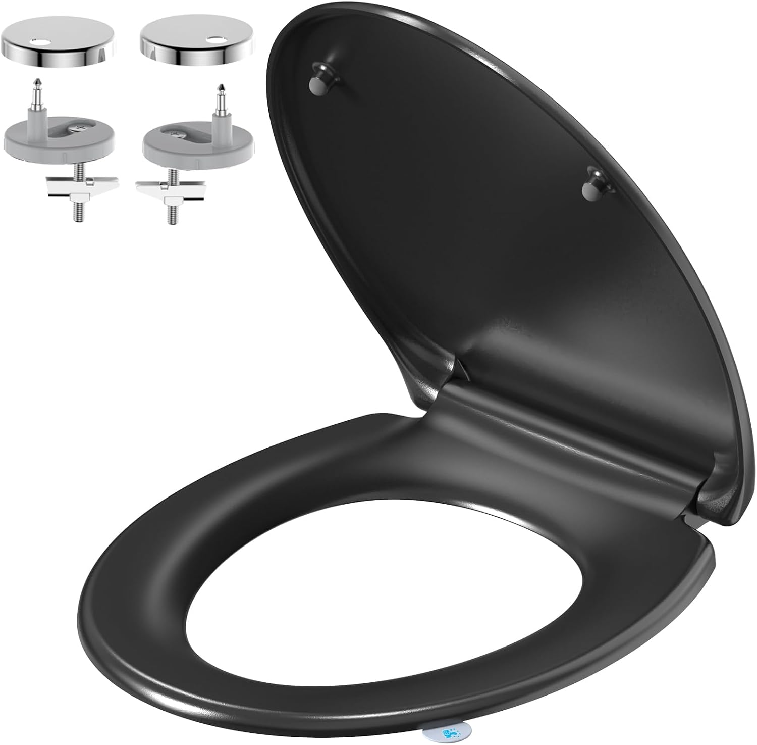 Yeaupe Pro Sedile WC Universale a O, Nero