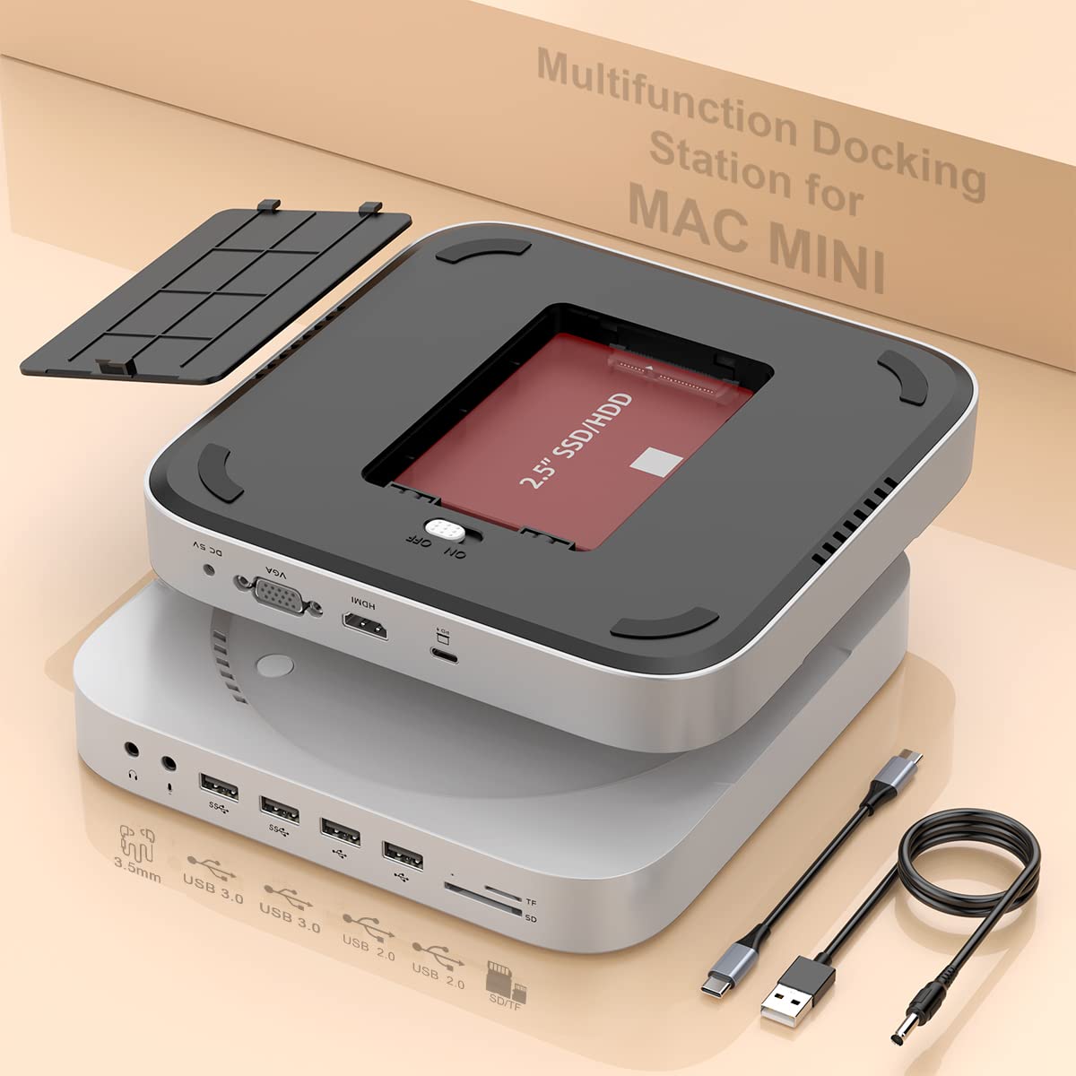 Mini Docking Station per Mac Mini M2/M1