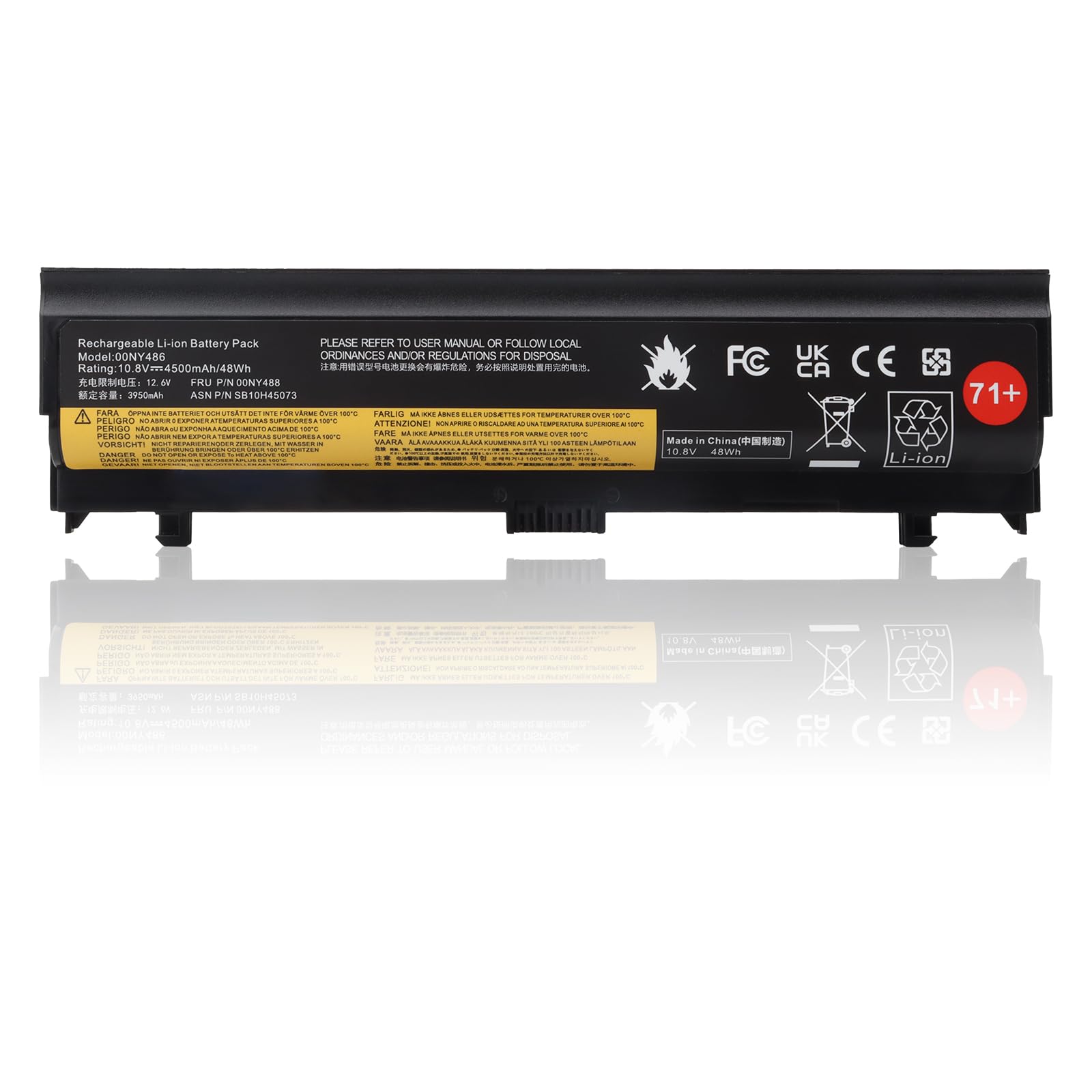 71+ 00NY486 Batteria Laptop per Lenovo ThinkPad L560 L570