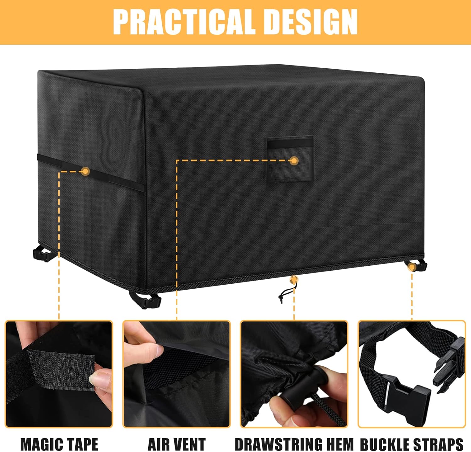 Kovshuiwe Copertura per Mobili da Giardino 160x160x70cm - immagine 3