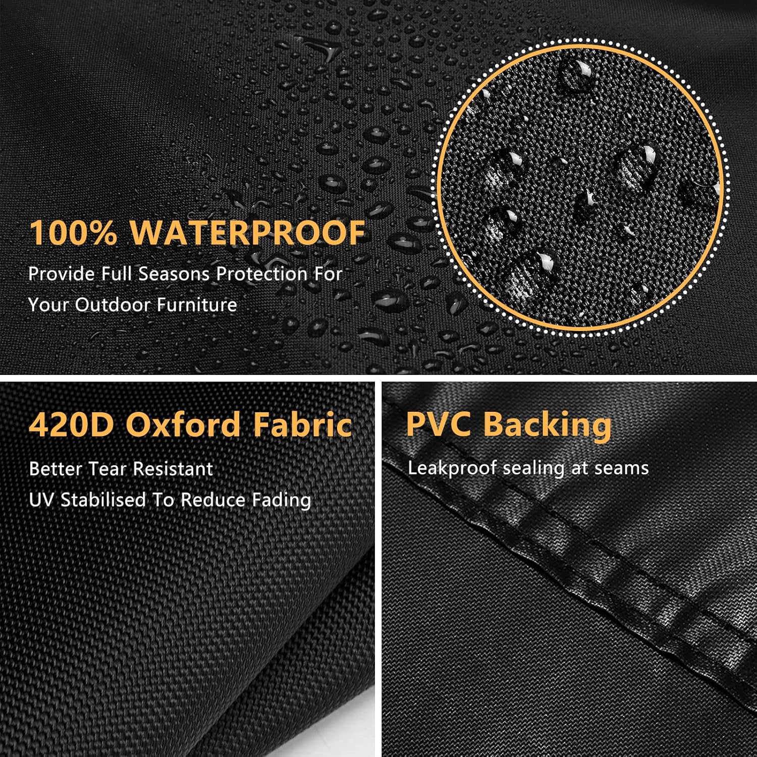 Kovshuiwe Copertura per Mobili da Giardino 160x160x70cm - immagine 4