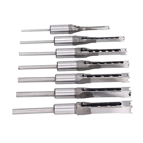Set 7 Punte da Trapano Quadrate HSS per Legno