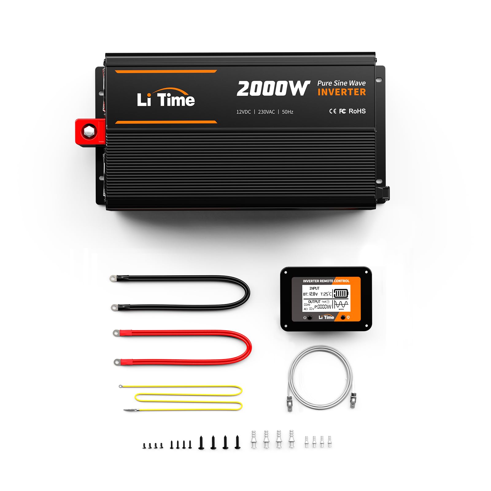Litime Inverter Sinsus Pure 2000W 12V DC a 230V AC