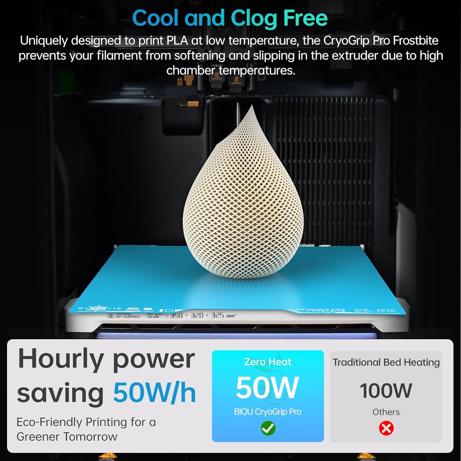 BIQU CryoGrip Pro Frostbite Panda Piastra Stampante 3D - immagine 3