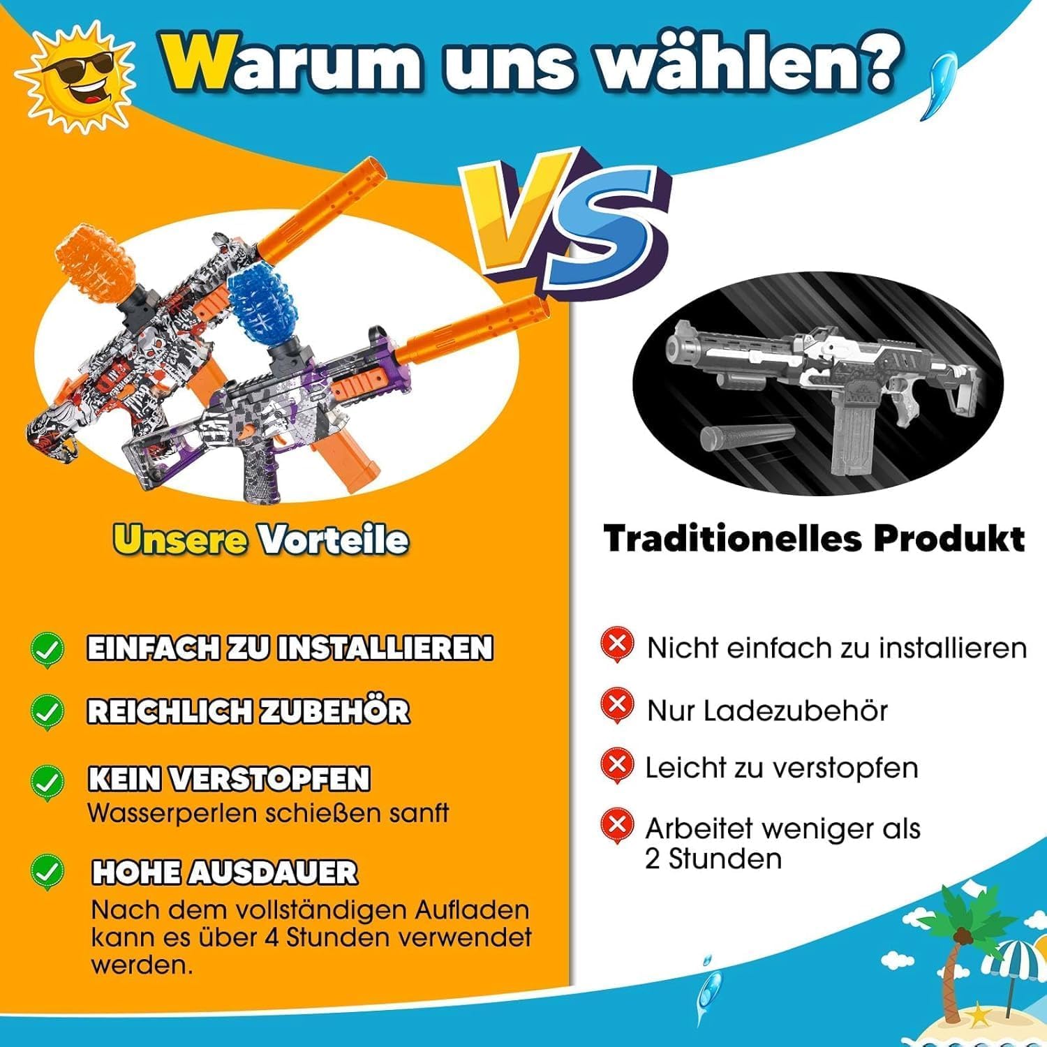 Giocattolo Blaster in Gel (Confezione da 2) - immagine 5