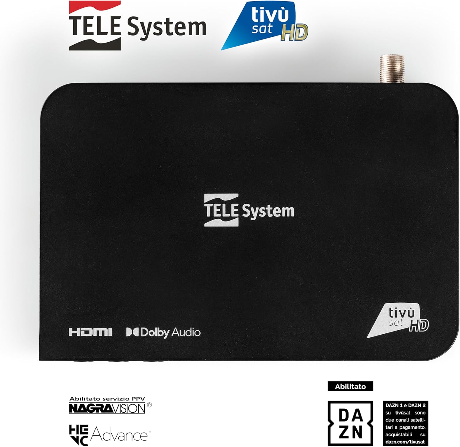 Tele System Decoder Satellitare TS9019HEVC con tivùsat Classic - immagine 4