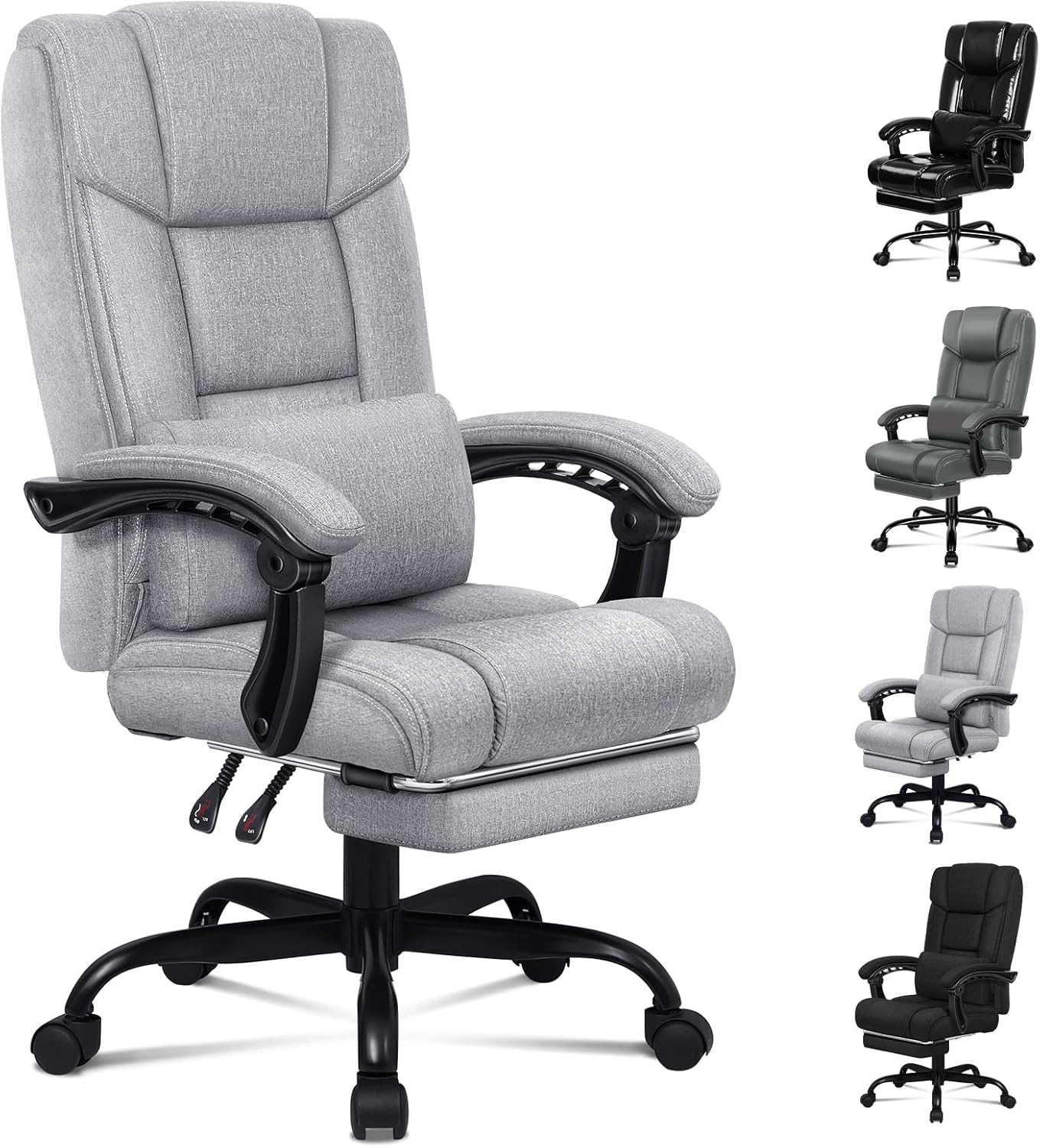 Alfordson Sedia da Ufficio con Supporto Lombare - immagine 1