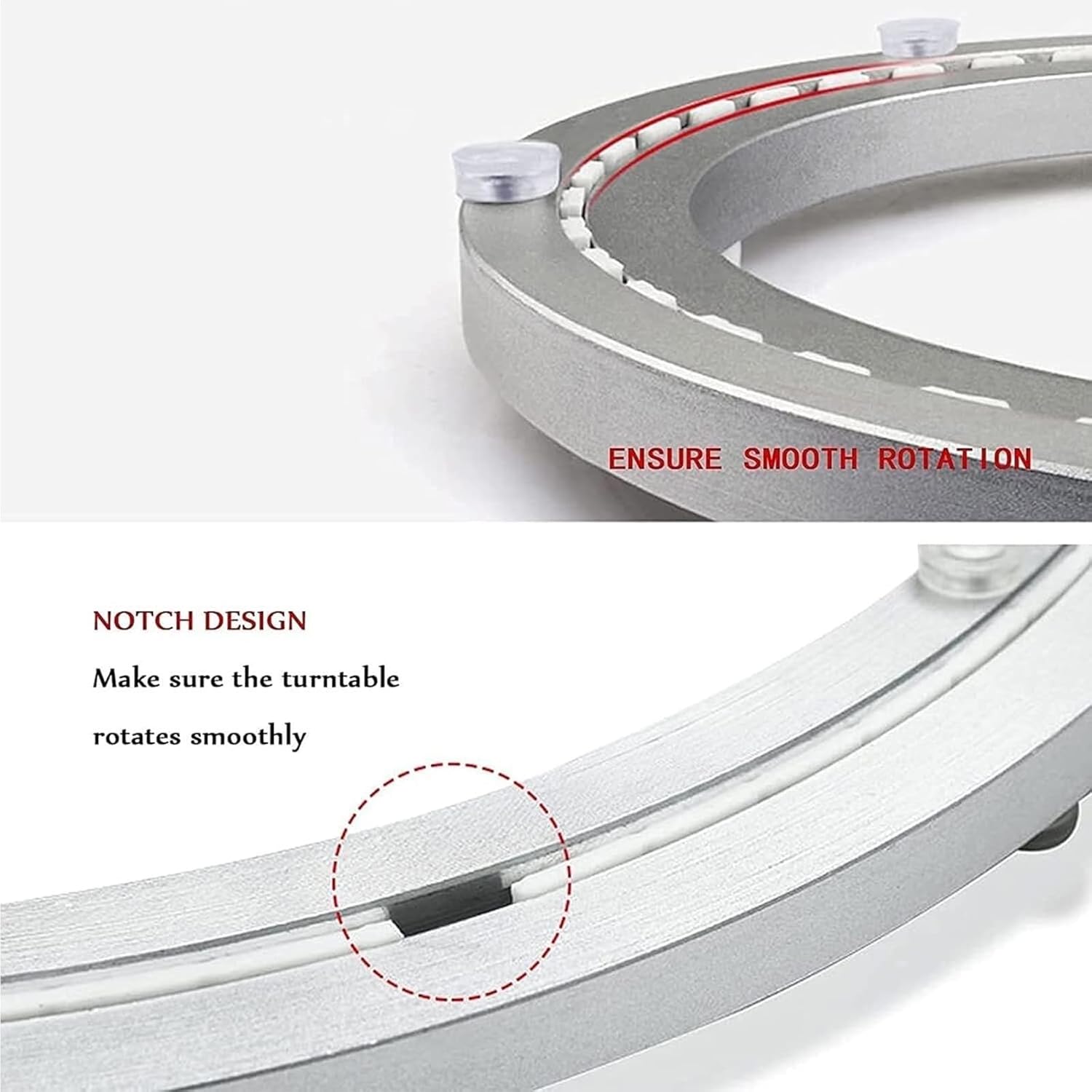 Piastra Girevole Quiet 60cm con Cuscinetto 360 Gradi - immagine 5