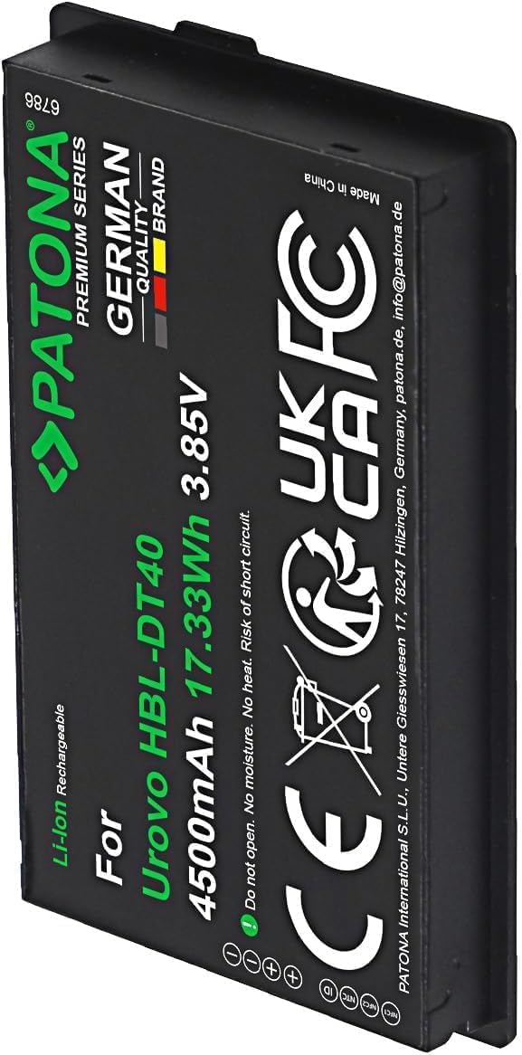 Patona Batteria per Urovo DT40 Scanner, 4500 mAh - immagine 8