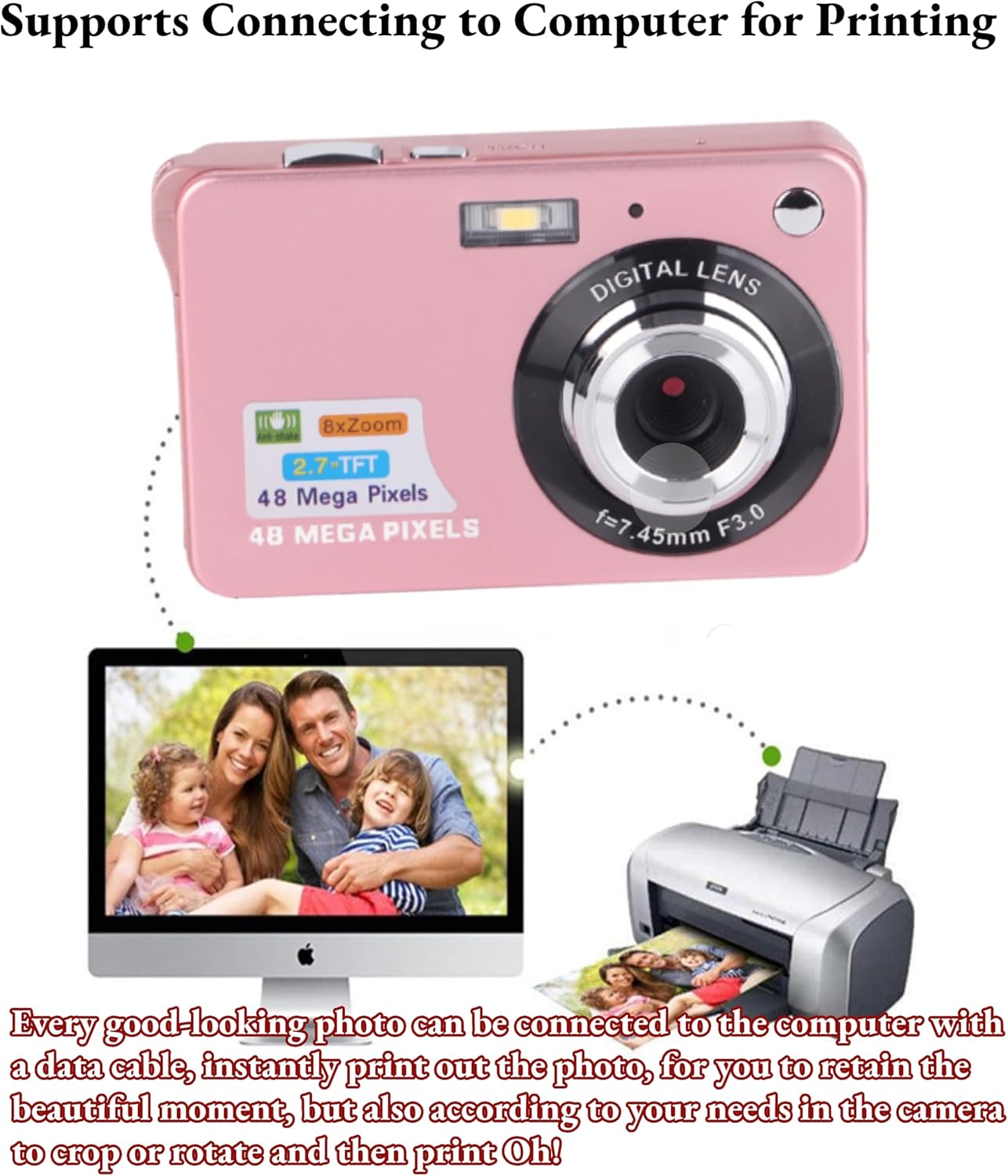 Mini Fotocamera Digitale 4K 48MP - immagine 6