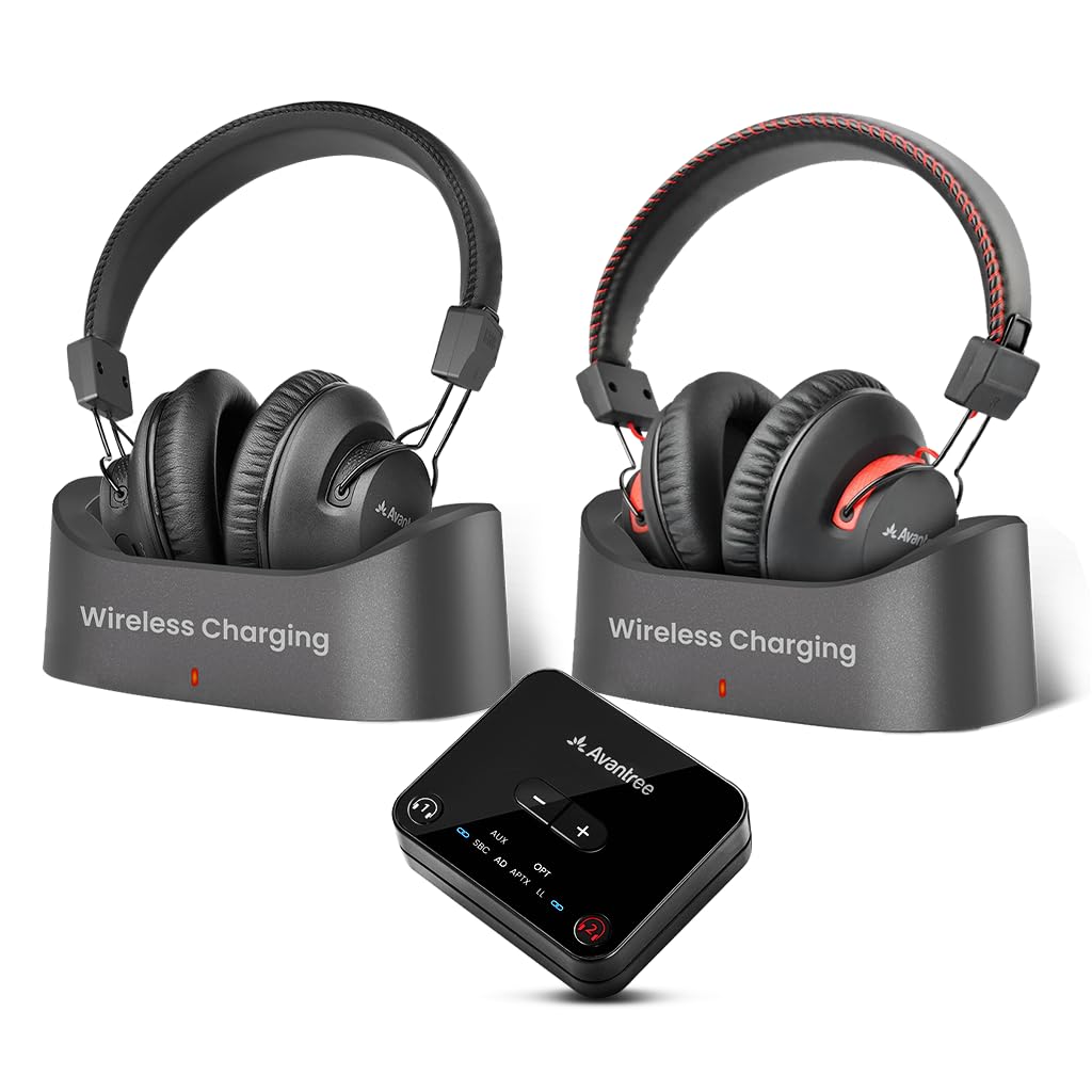 Avantree HT41899 Plus 2 - Cuffie Wireless Dual Bluetooth 5.3