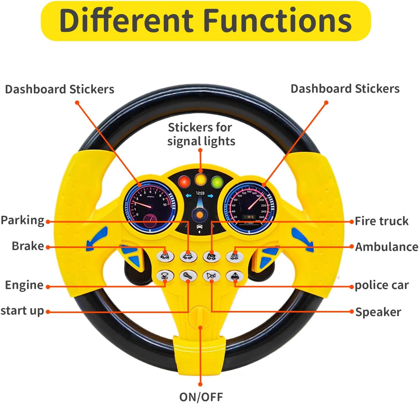 Cuackamily Volante Giocattolo Bambini Giallo - immagine 3