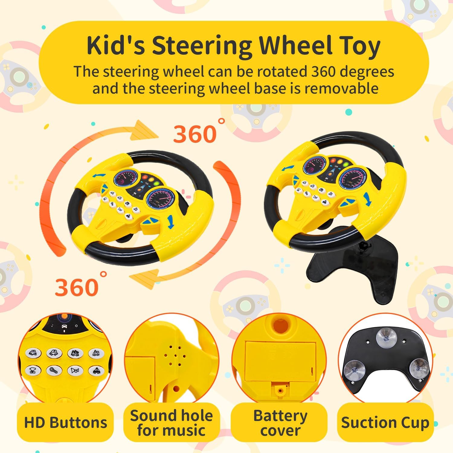 Cuackamily Volante Giocattolo Bambini Giallo - immagine 4