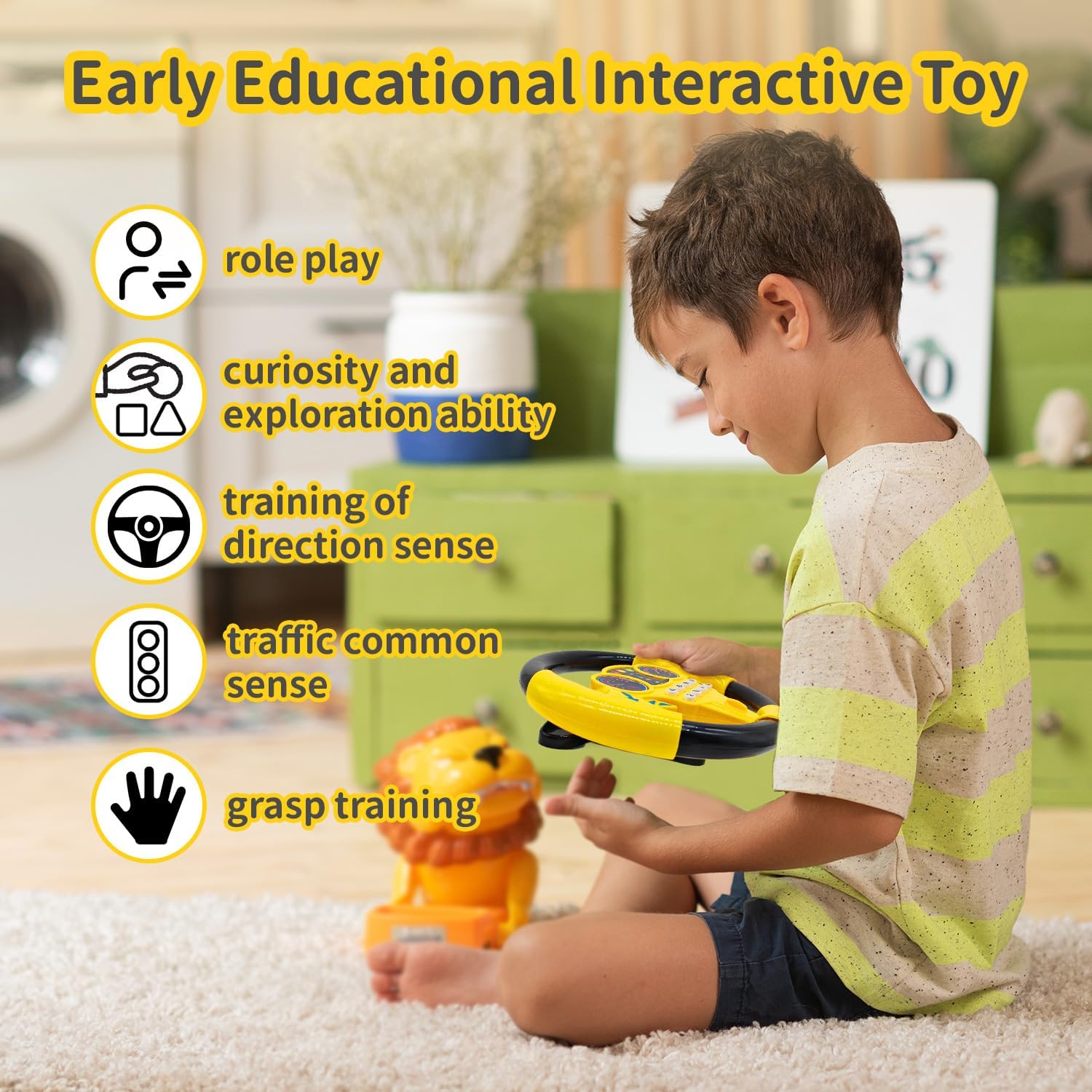 Cuackamily Volante Giocattolo Bambini Giallo - immagine 5