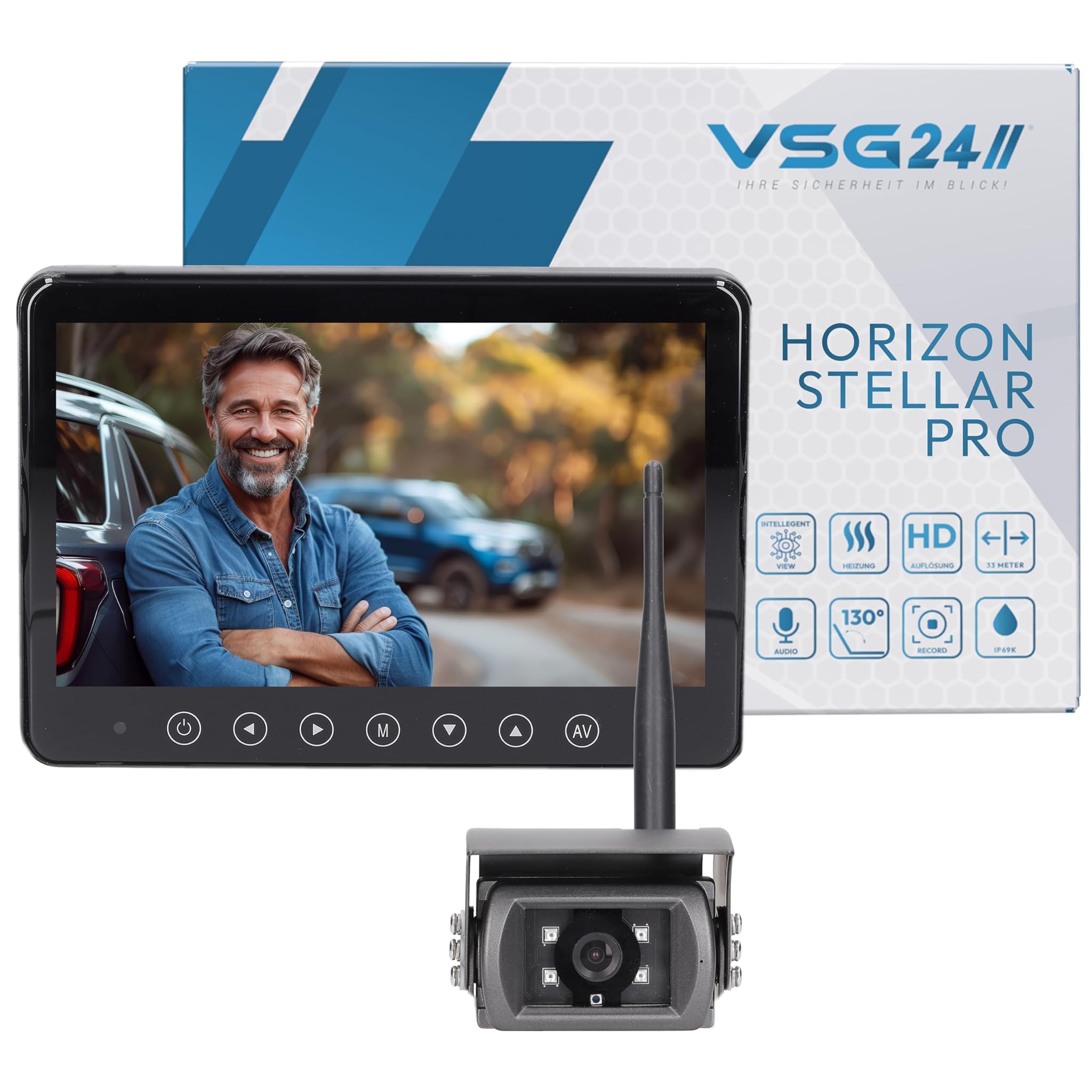 Vsg24 Horizon Stellar Pro "7" - Set Telecamere Retromarcia