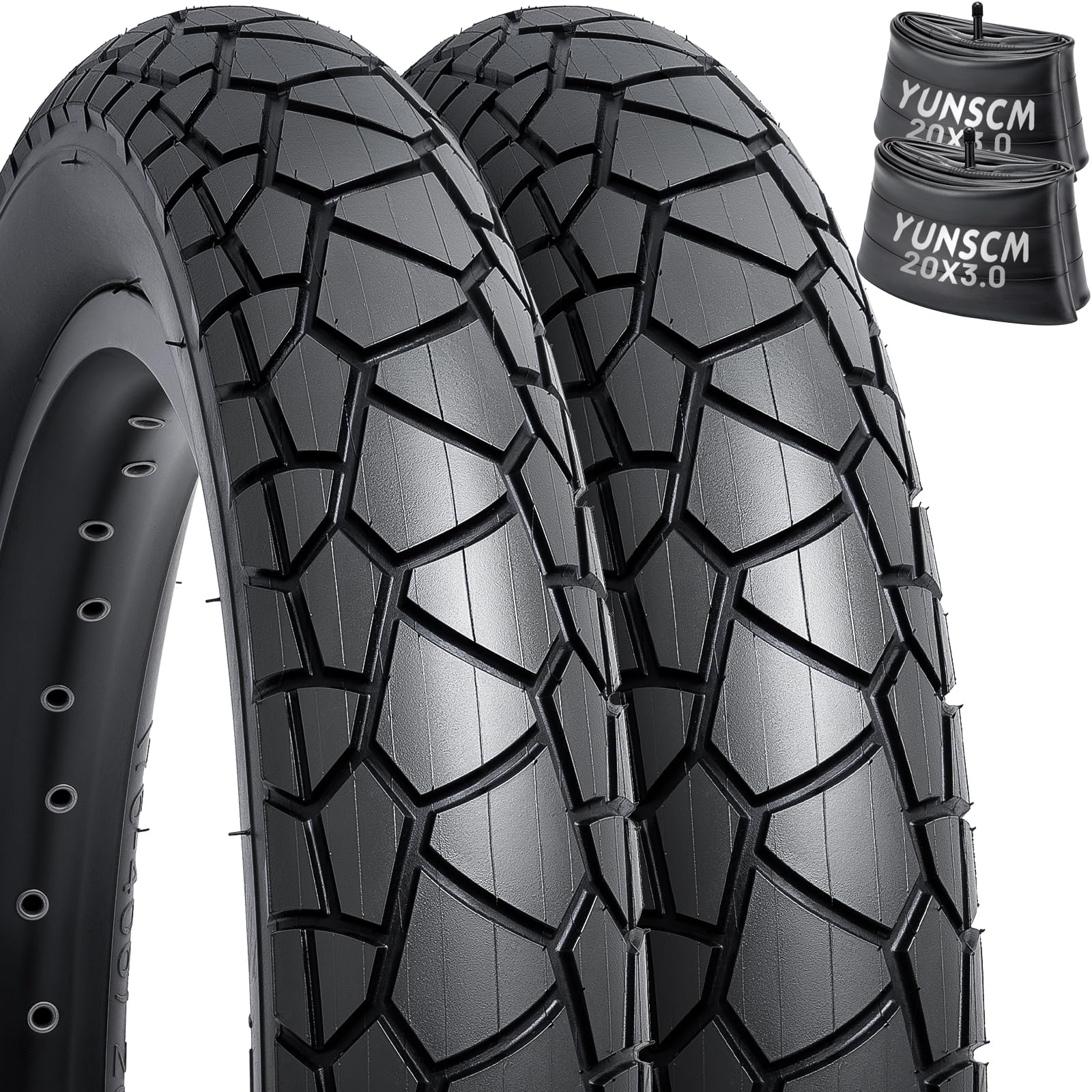 Yunscm 2-PCS Pneumatici Fat E-bike 20x3.0
