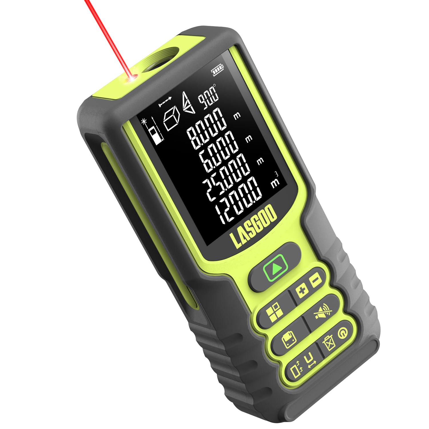 Lasgoo Misuratore Laser 100m/328ft con Sensore Angolare