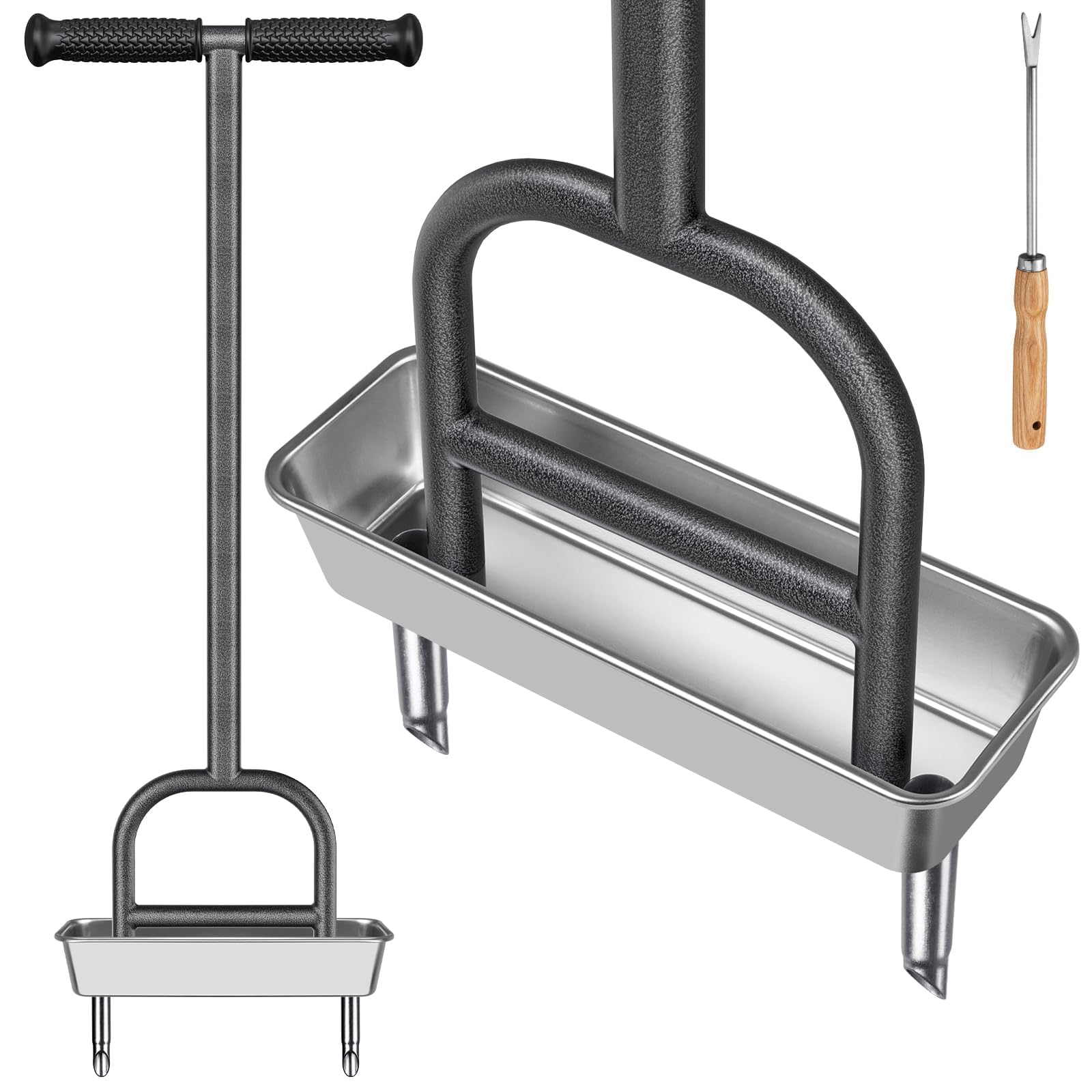 Benelabel Aeratore per Prato Manuale in Acciaio Inox