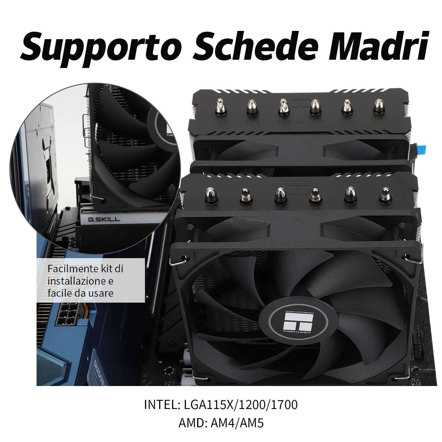 Tr Peerless Assassin 120 SE - Raffreddatore CPU PA120 SE - immagine 5