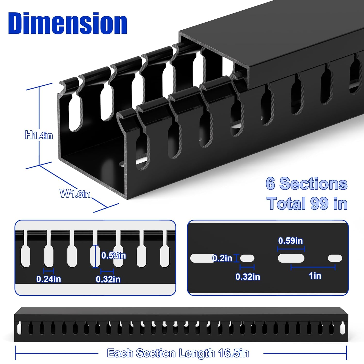 Canalina Professionale per Server Rack 240 cm - immagine 3