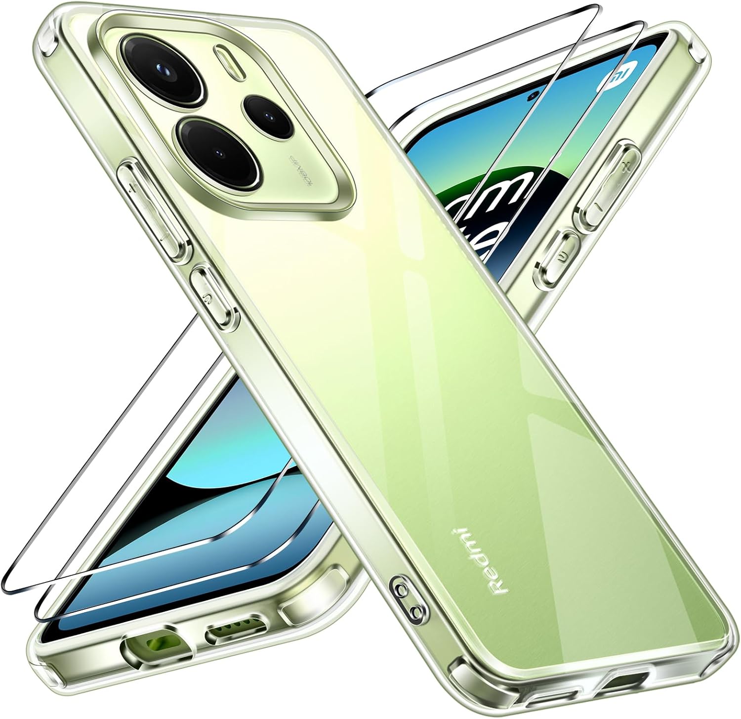 Ivoler Cover Trasparente per Xiaomi Redmi Note 14 4G - immagine 1