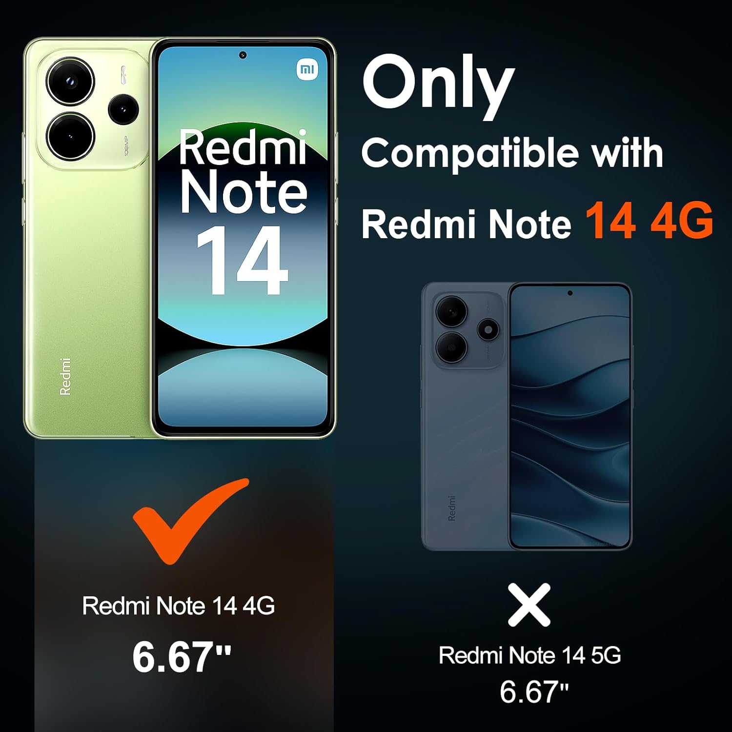 Ivoler Cover Trasparente per Xiaomi Redmi Note 14 4G - immagine 2