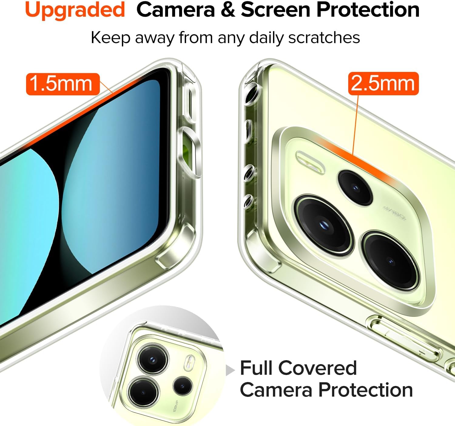 Ivoler Cover Trasparente per Xiaomi Redmi Note 14 4G - immagine 6