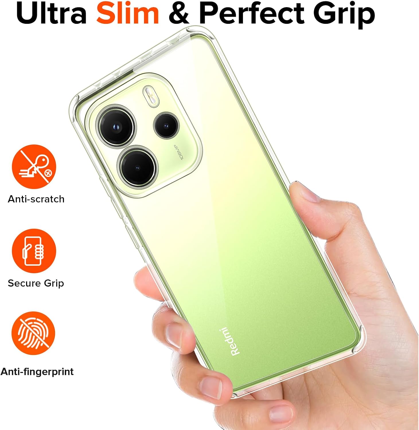 Ivoler Cover Trasparente per Xiaomi Redmi Note 14 4G - immagine 8