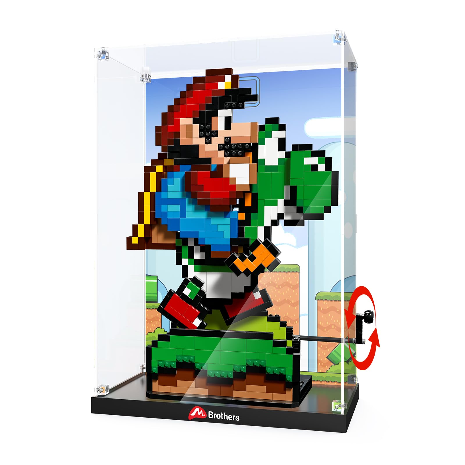 Cooldac Vetrina Acrilico per Lego 71438 Super Mario Yoshi