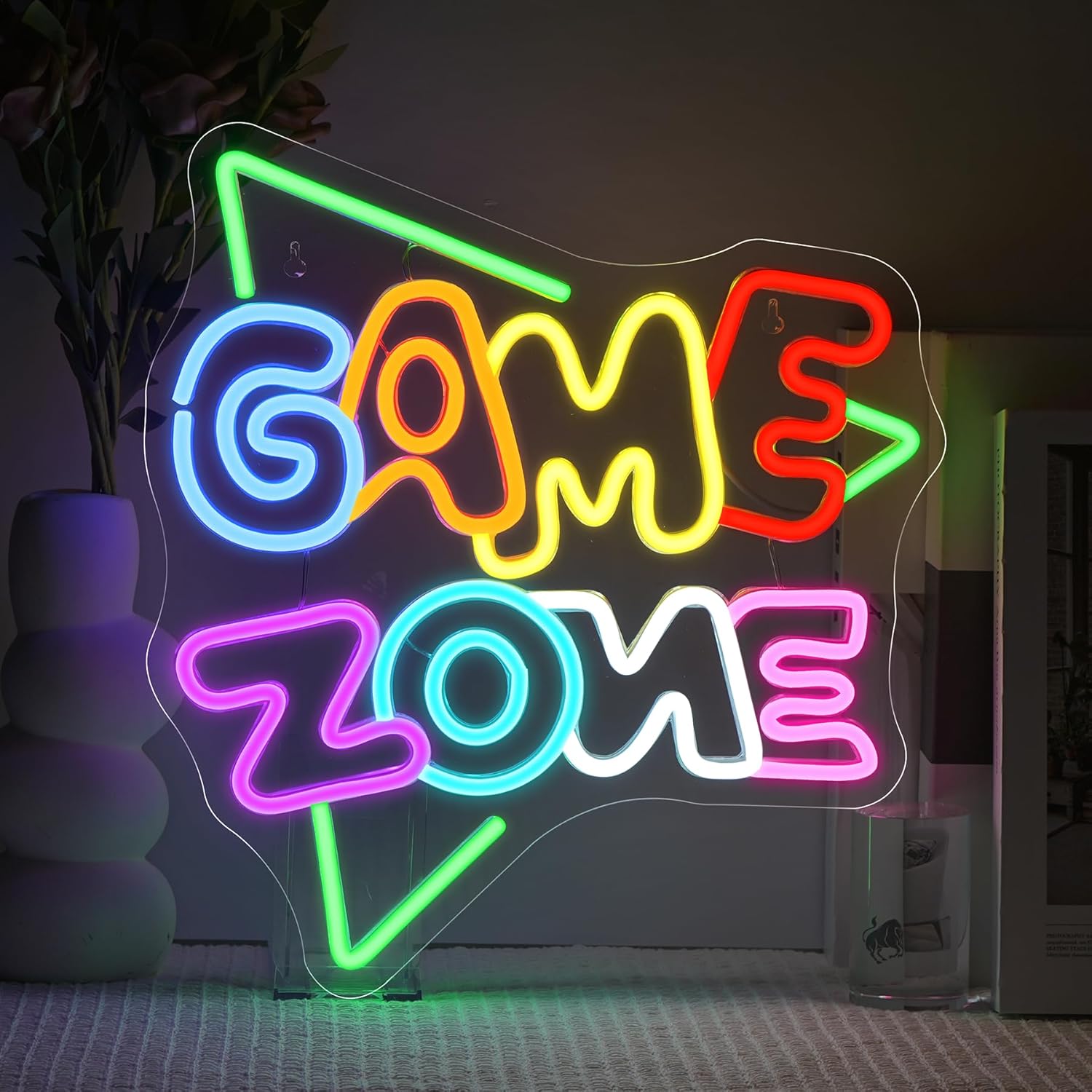Game Zone - Cartello neon dimmerabile USB - immagine 1