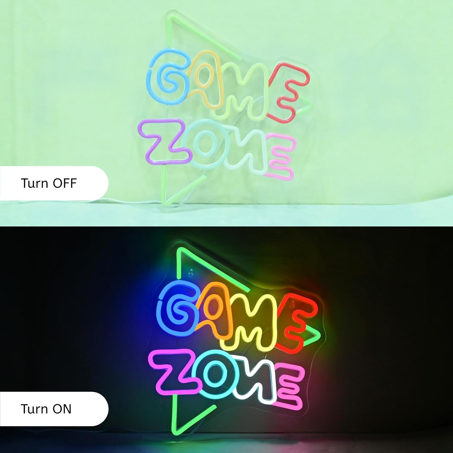 Game Zone - Cartello neon dimmerabile USB - immagine 5