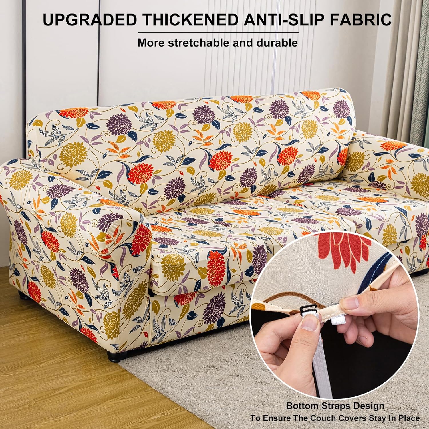 ARNTY Copridivano Elasticizzato con Cuscini Separati - immagine 4