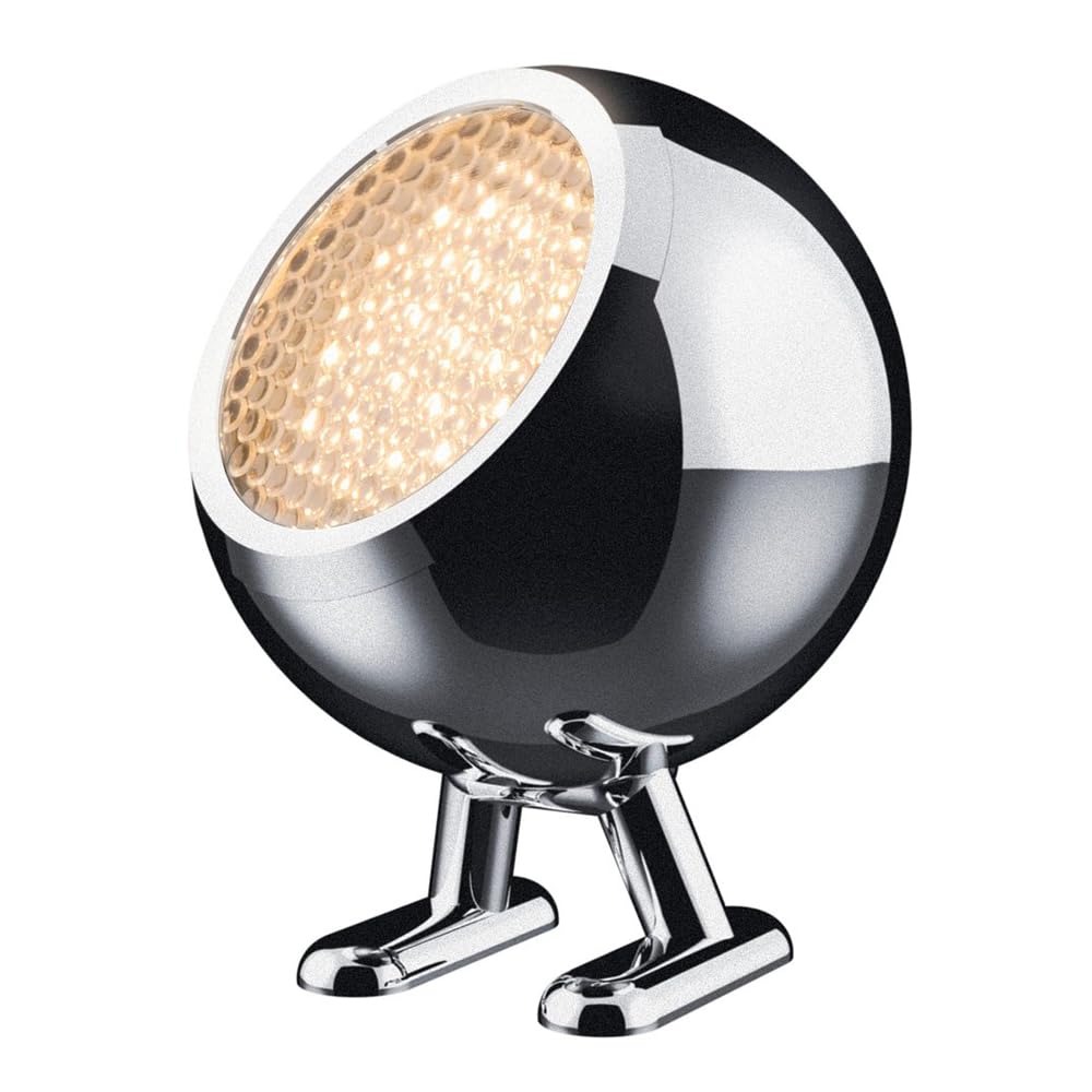 MR. WATTSON NORBITT 2.0 - Lampada a LED a batteria, colore: Cromo