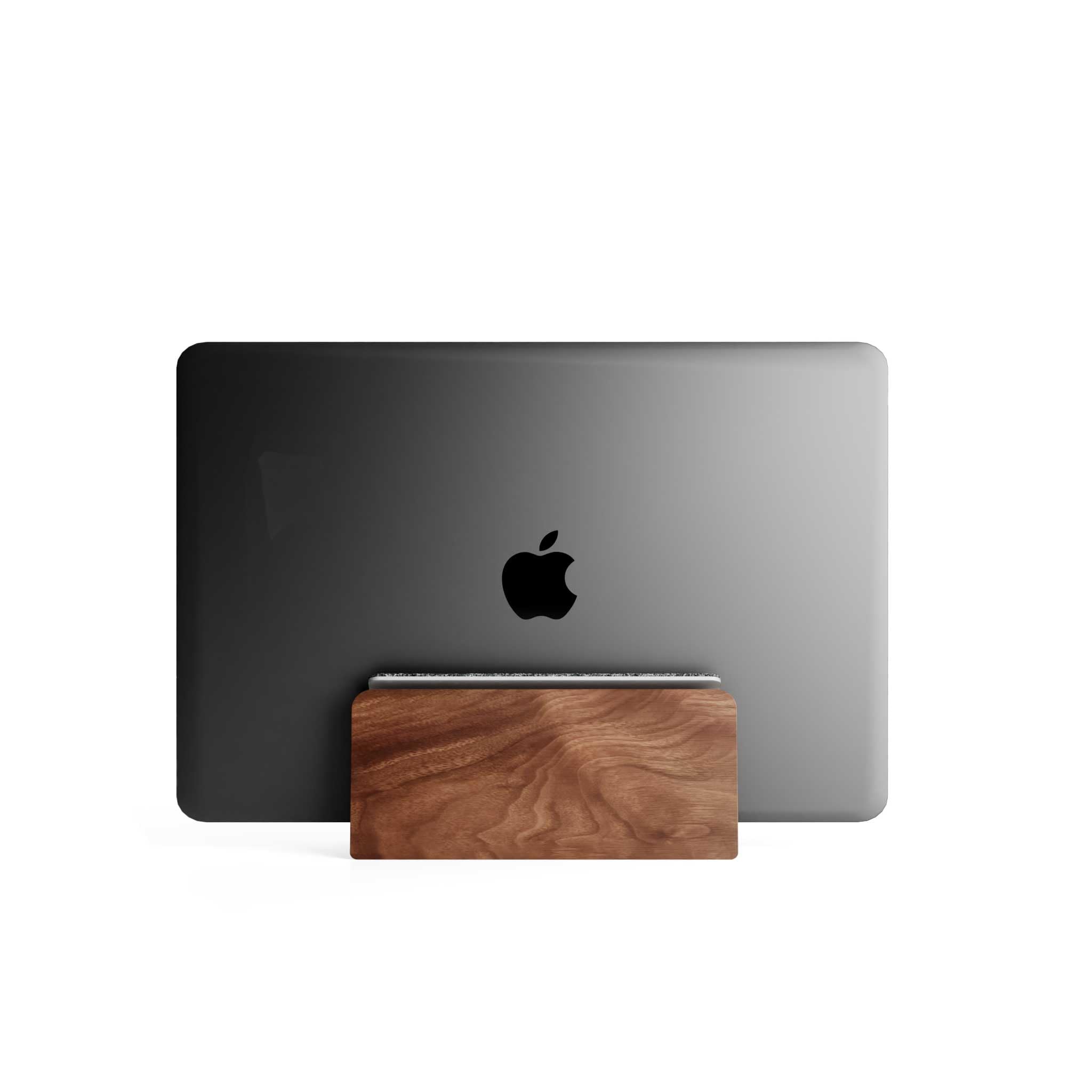 Raico Supporto Verticale per Laptop Regolabile, Legno Noce