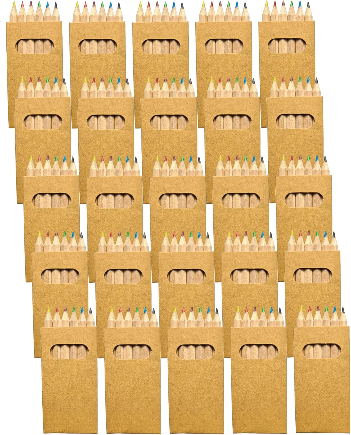 Set 100 Scatoline con 6 Matite Colorate Ciascuna - immagine 1