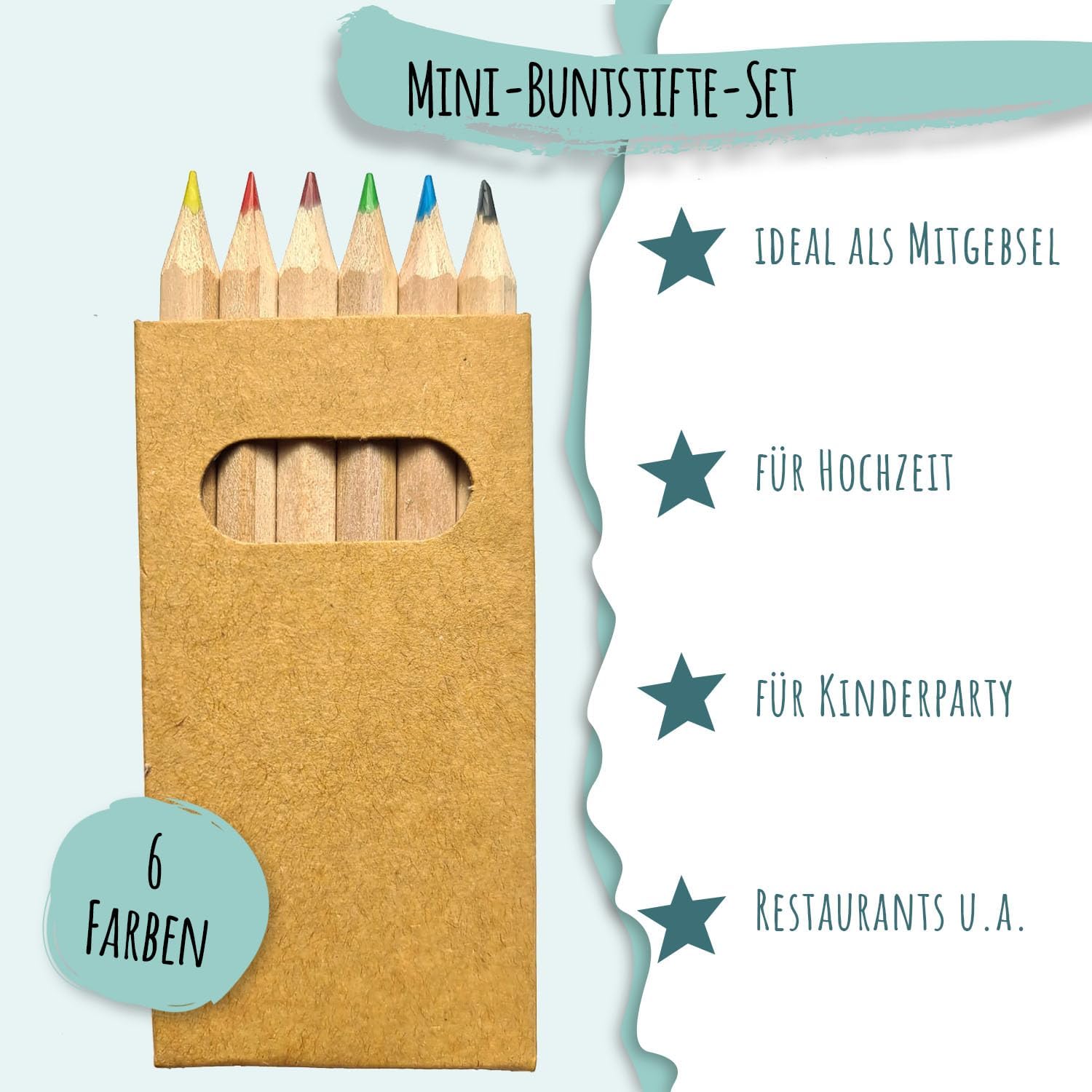 Set 100 Scatoline con 6 Matite Colorate Ciascuna - immagine 3