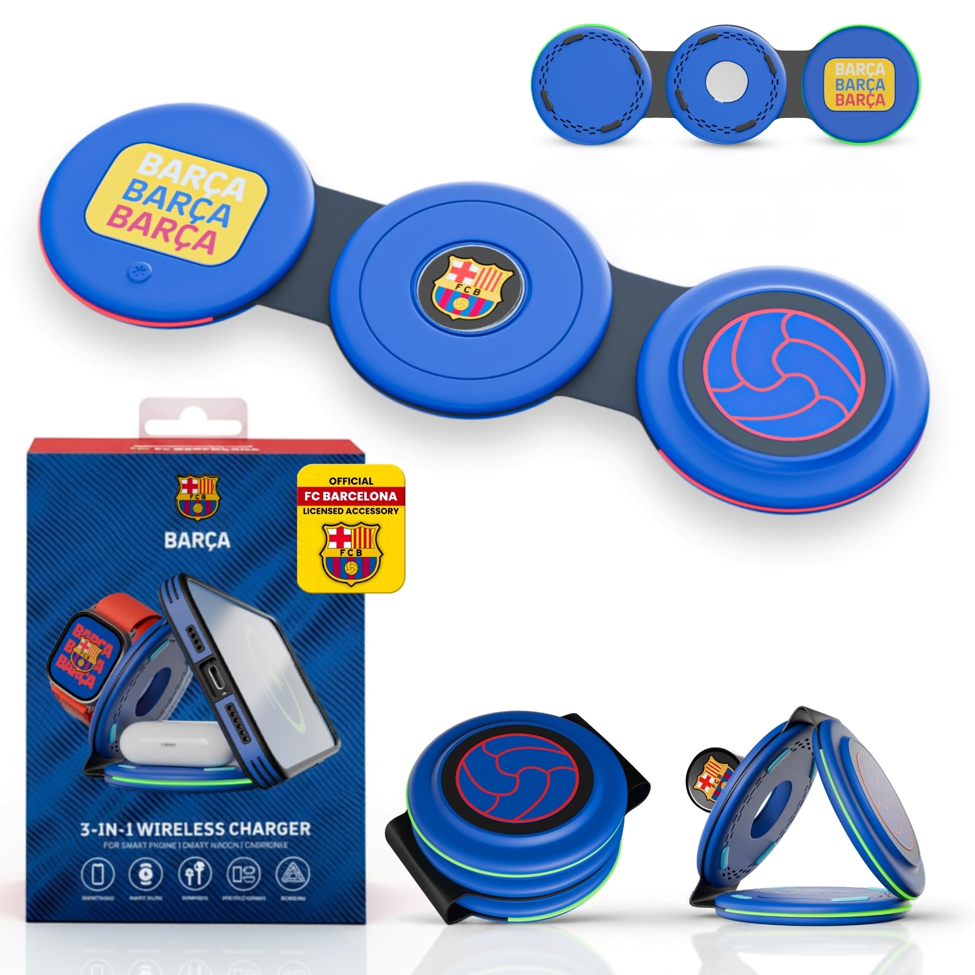 OCPC Caricatore wireless 3 in 1