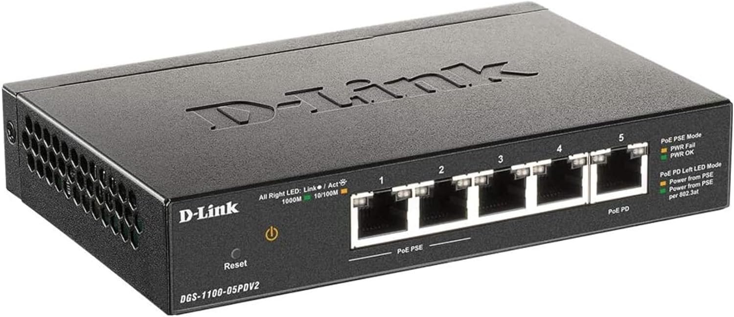 D-link DGS-1100-05PDV2 Smart Switch Gestito PoE 5 Porte - immagine 1