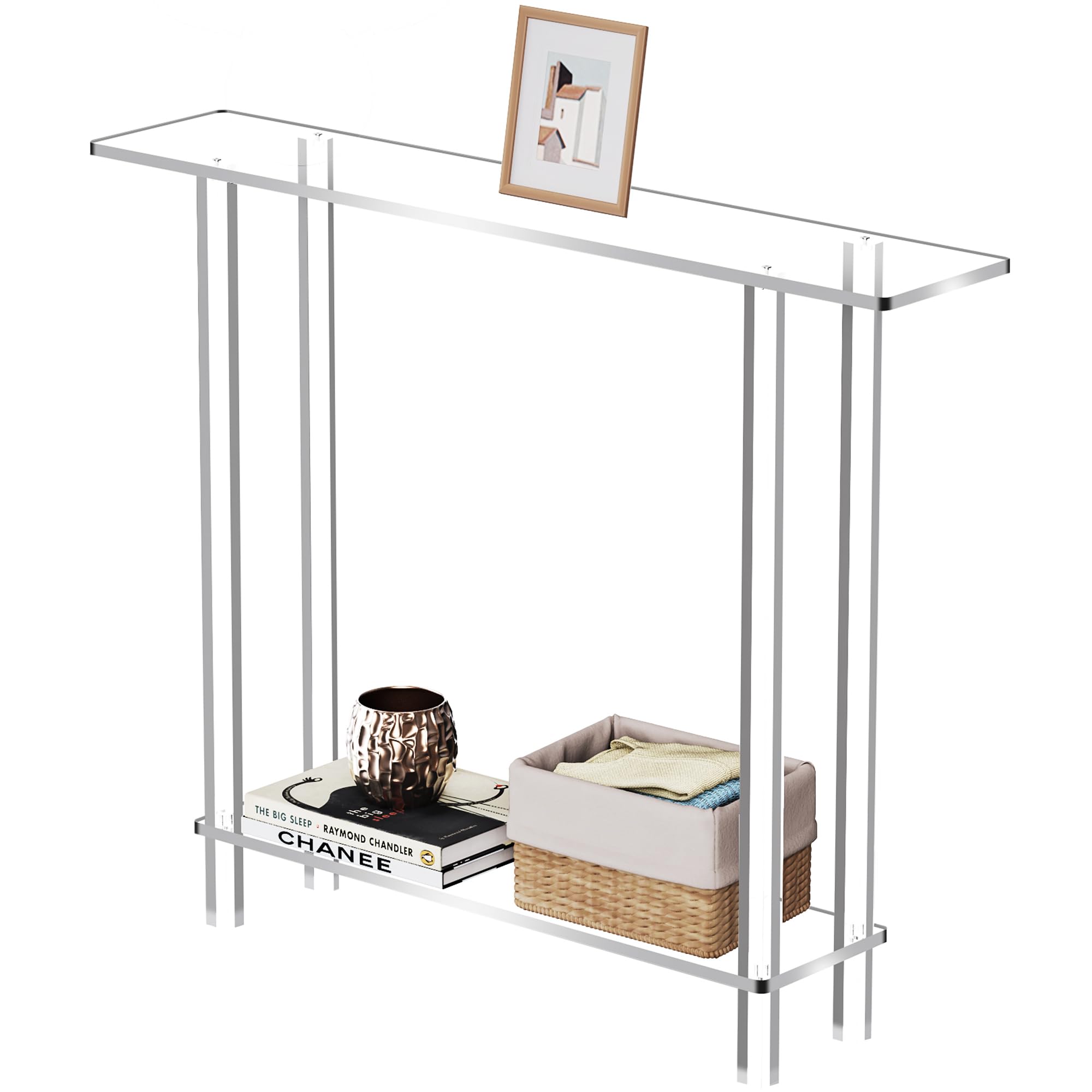 Solaround Consolle in Acrilico Trasparente 100x20x80 cm