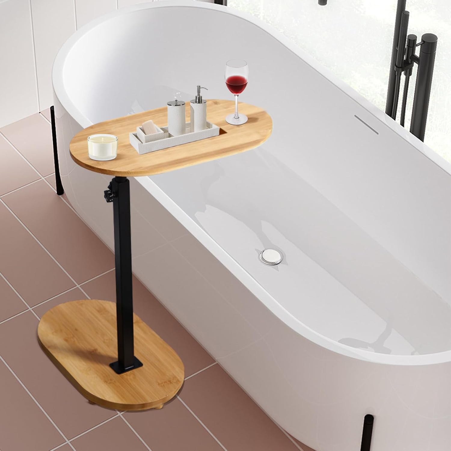 Tavolino Laterale a C Regolabile in Altezza - immagine 2