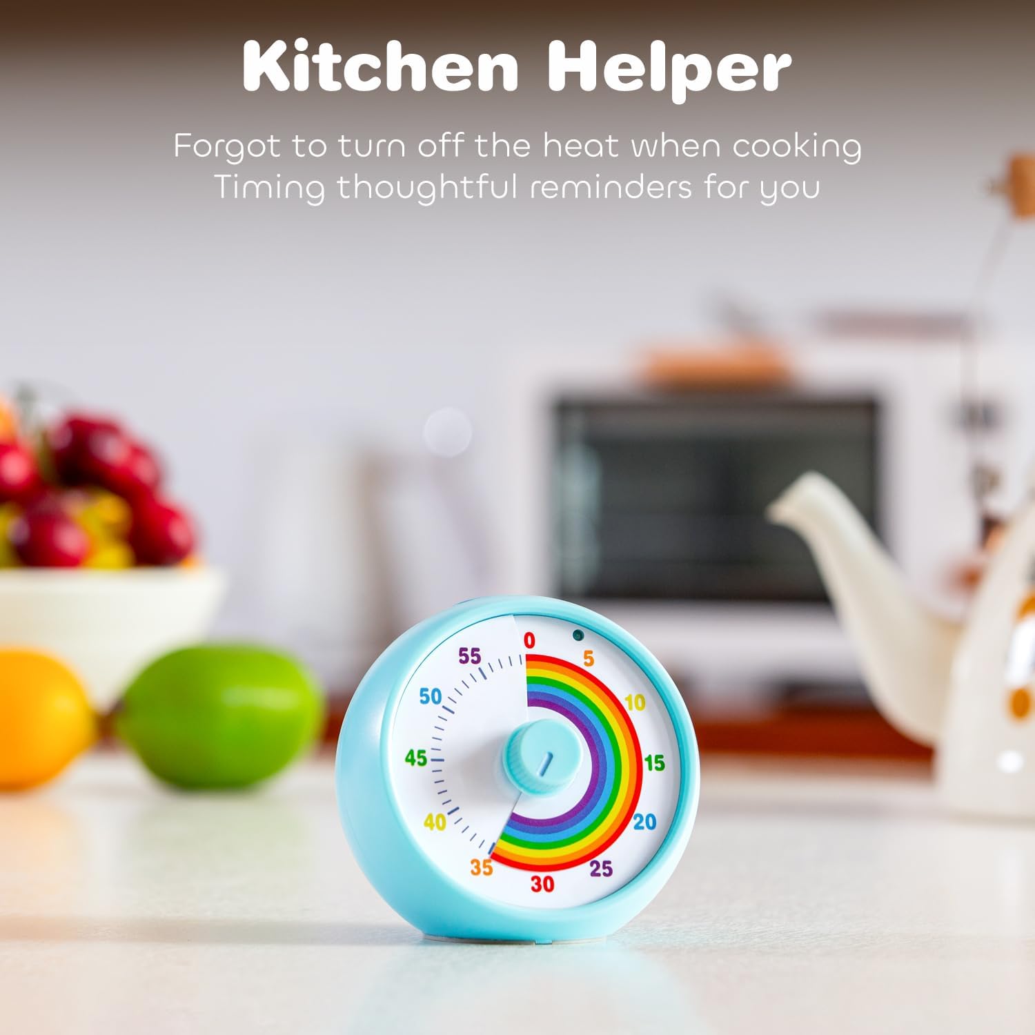 Timer Visivo 60 Minuti Countdown, Blu - immagine 6