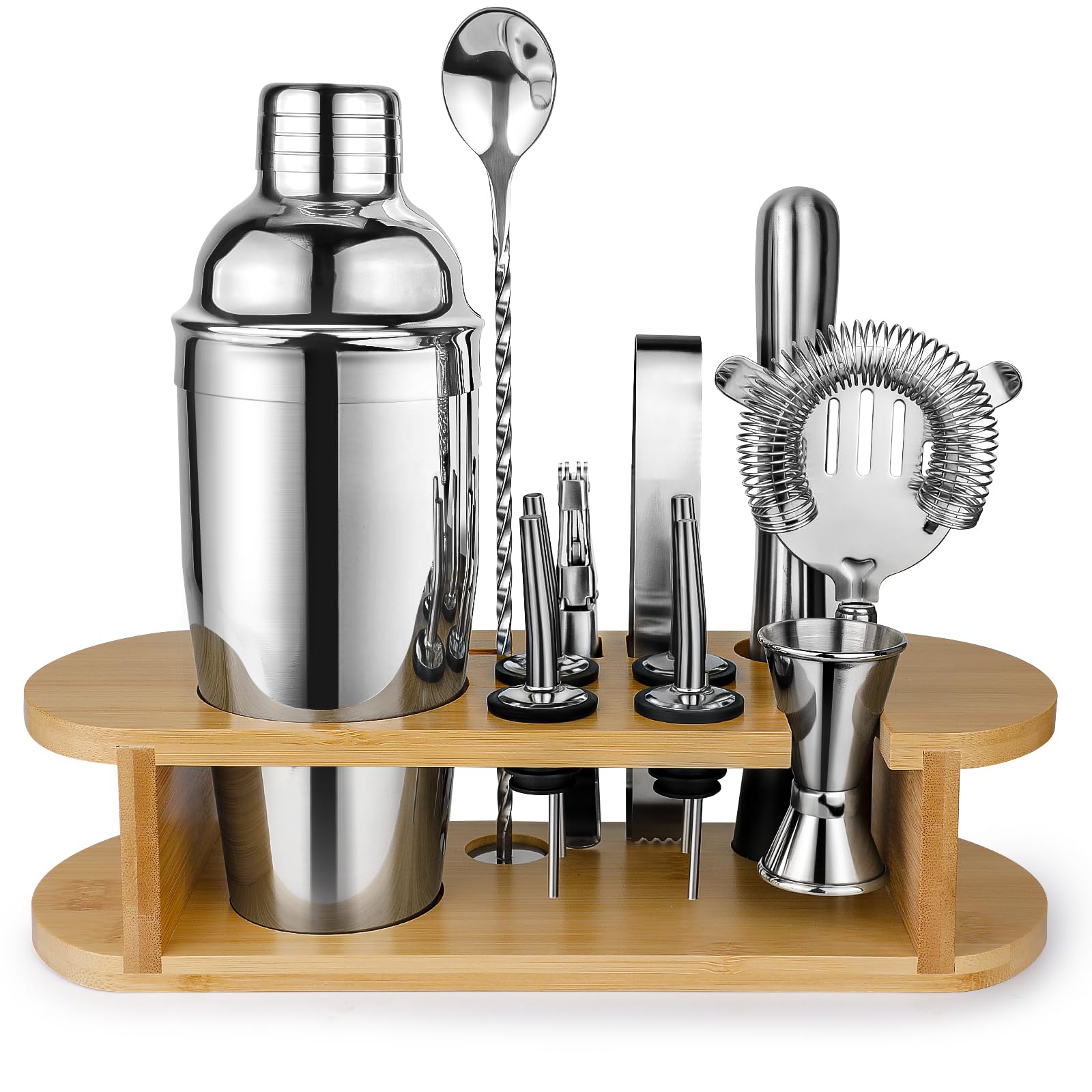 Set Shaker per Cocktail Kit Bartender in Acciaio Inox