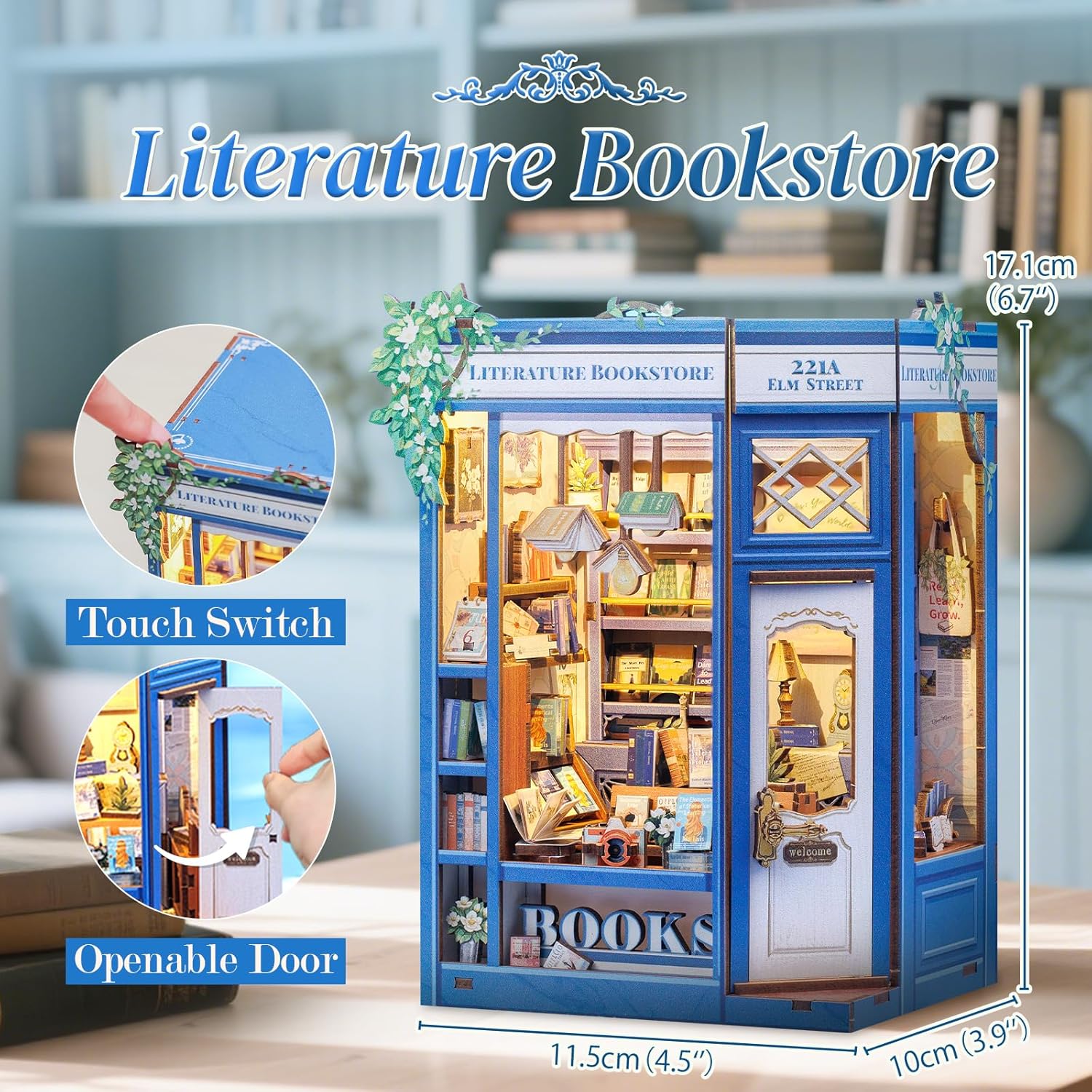 CUTEBEE Book Nook Kit - Miniatura Fai da Te per Adulti - immagine 2