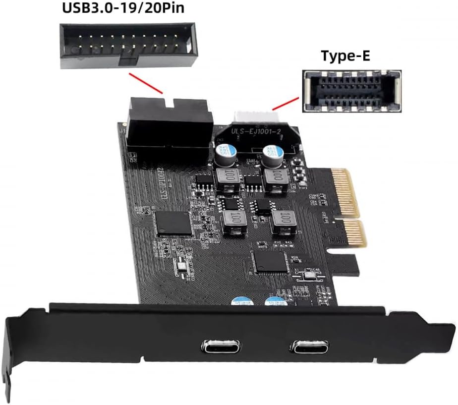 Cy Presa Pannello Frontale USB 3.1 Tipo E - immagine 2