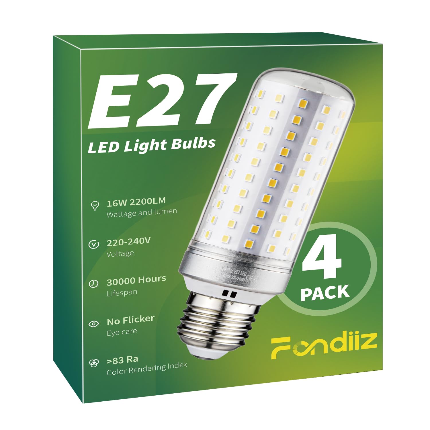 Lampadine LED E27 Luce Naturale 4000K 16W
