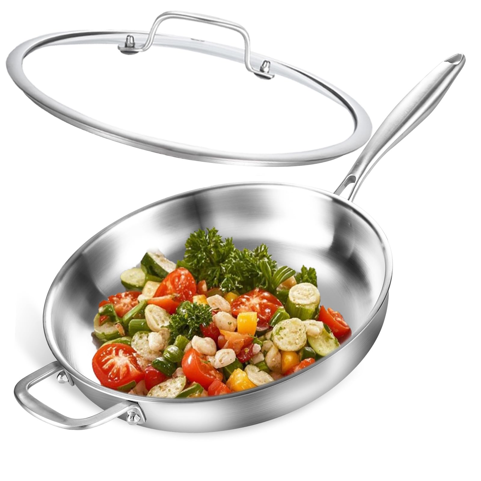 Padella in Acciaio Inox a Tre Strati 30 cm