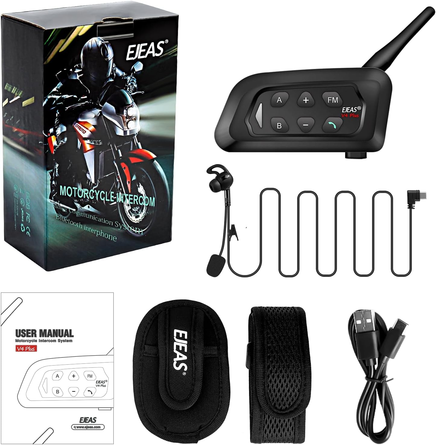 V4C Plus Cuffie Interfono Bluetooth per Arbitro di Calcio - immagine 7